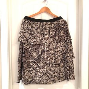 Lane Bryant multi layer below the knee skirt 14